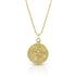 Dominique Cohen diamond-kissed dragonfly round pendant necklace, in 18k rose gold <span class='visuallyhidden'>Call, text 323-404-2959 for shopping help.</span>